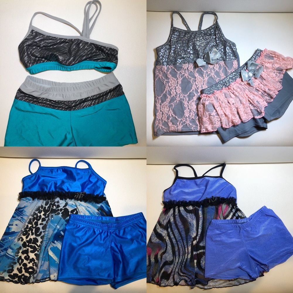 Girls Medium Dance Outfits BUNDLE
